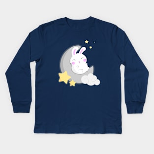 Bunny Moon Kids Long Sleeve T-Shirt